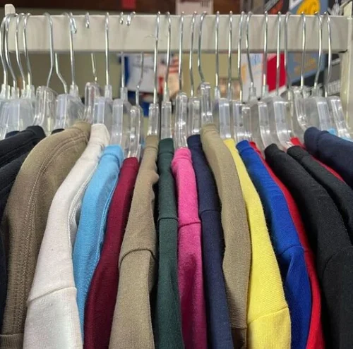 Blank polos and tees in a range of colors for business uniforms